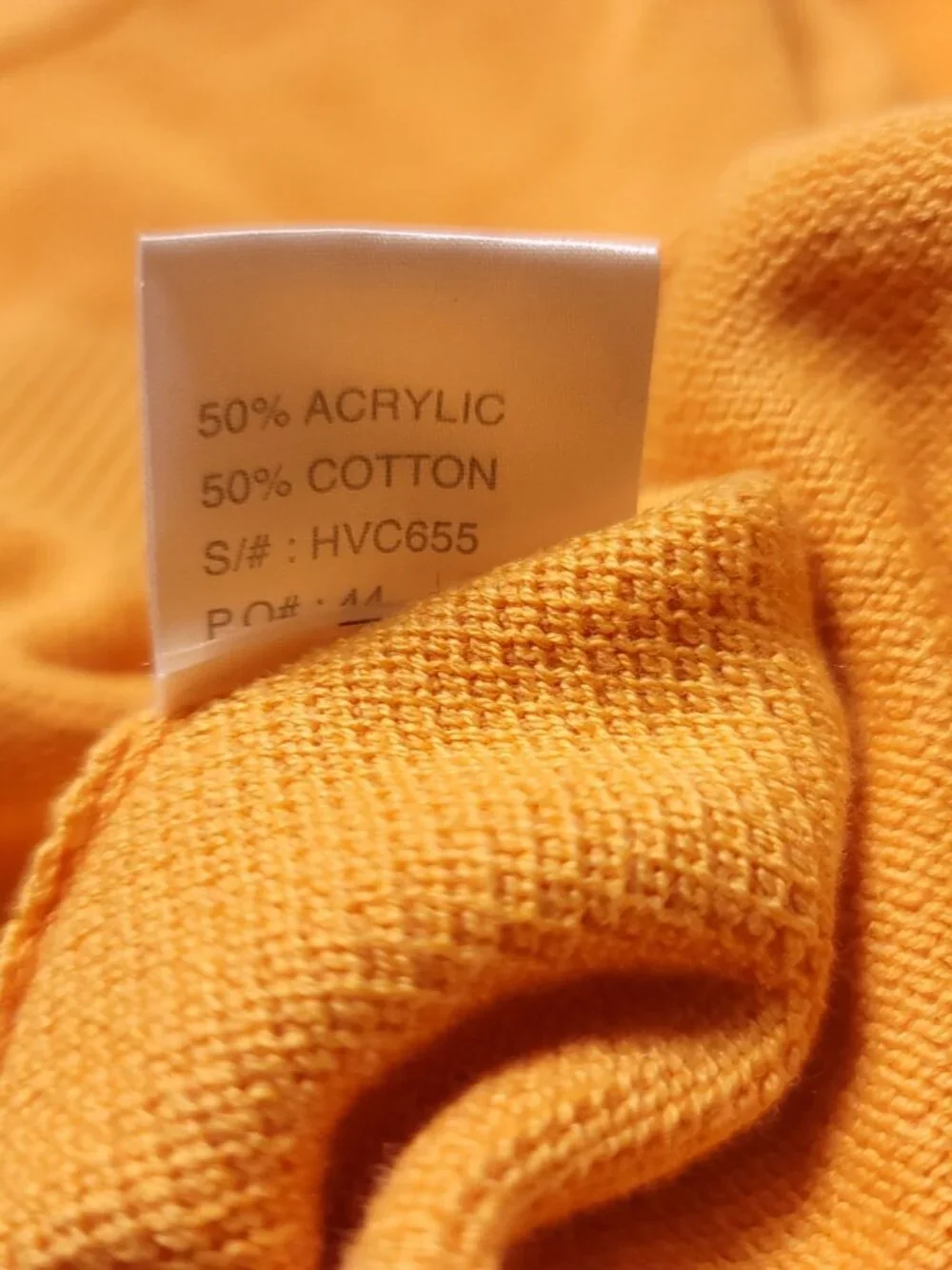 Harry Vardon Golf Sweater Mens XL Orange Ribbed Crewneck Cotton Acrylic Grandpa